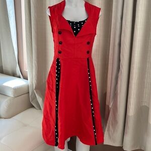 NWOT ♥️ Red Black Pin Up Dress